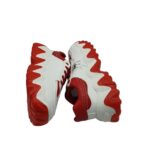 Adidasi dama Ah 36, imitatie de piele, alb rosu - imagine 4