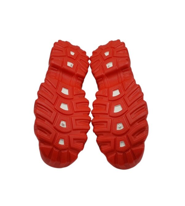 Adidasi dama Ah 36, imitatie de piele, alb rosu - imagine 5