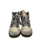 Adidasi dama Nike 39, piele intoarsa, piele, material textil, gri - imagine 3