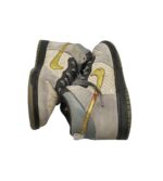 Adidasi dama Nike 39, piele intoarsa, piele, material textil, gri - imagine 4