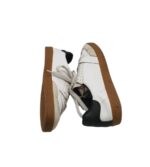 Adidasi dama H&M 37, imitatie de piele, material textil, alb - imagine 4