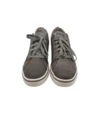 Tenisi barbati Adidasi 42, imitatie de piele, gri - imagine 3