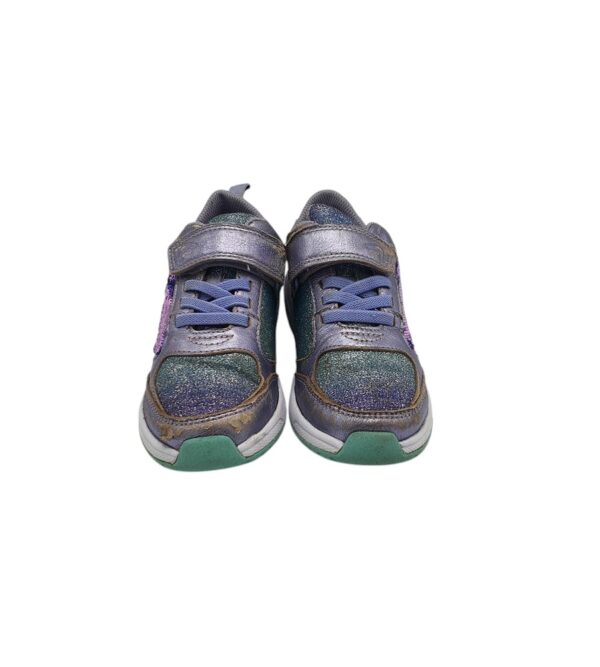 Adidasi copii Clarks 29.5, piele, material textil, mov - imagine 3