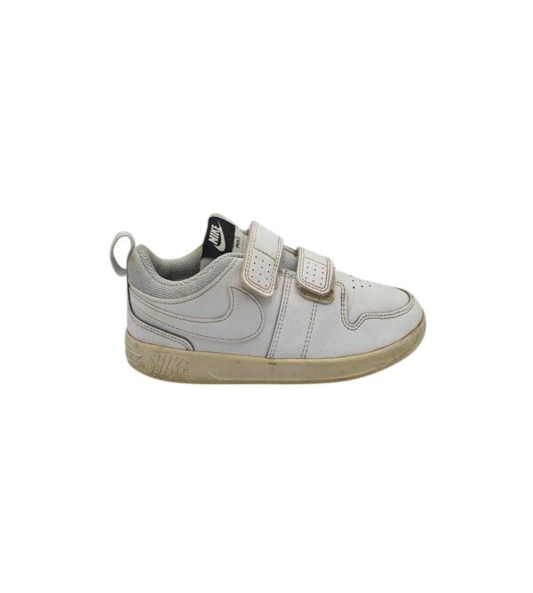 Adidasi copii Nike 32, imitatie de piele, material textil, alb - imagine 1