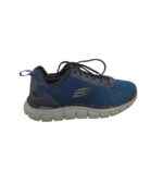 Adidasi barbati Skechers 43, material textil, albastru