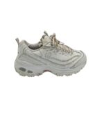 Adidasi dama Skechers 38, imitatie de piele, material textil, alb
