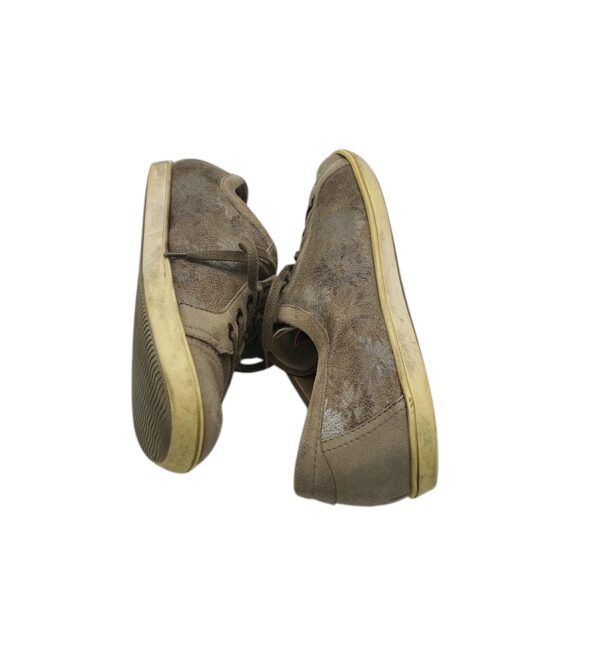 Adidasi dama Semler 38, piele intoarsa, bej - imagine 4