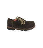 Pantofi barbati Distler 43, piele intoarsa, maro