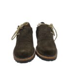 Pantofi barbati Distler 43, piele intoarsa, maro - imagine 3