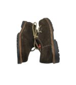 Pantofi barbati Distler 43, piele intoarsa, maro - imagine 4