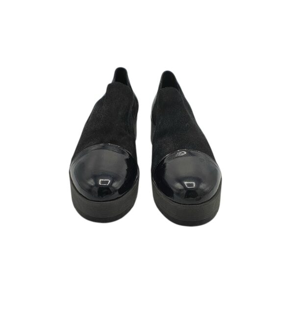 Pantofi dama 5th Avenue 40, piele, material textil, negru - imagine 3