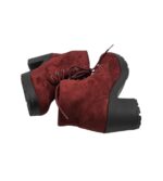 Ghete dama Sinsay 38, material textil, visiniu - imagine 4