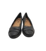Balerini dama Clarks 40, piele, negru - imagine 3