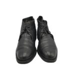 Ghete unisex Henry Parker 39, piele, negru , imblanite - imagine 3