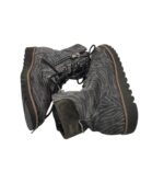 Ghete dama Waldlaufer 36.5, piele intoarsa, gri - imagine 4