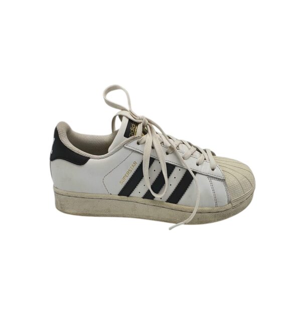 Adidasi dama Adidas 38, piele, imitatie de piele, alb - imagine 1