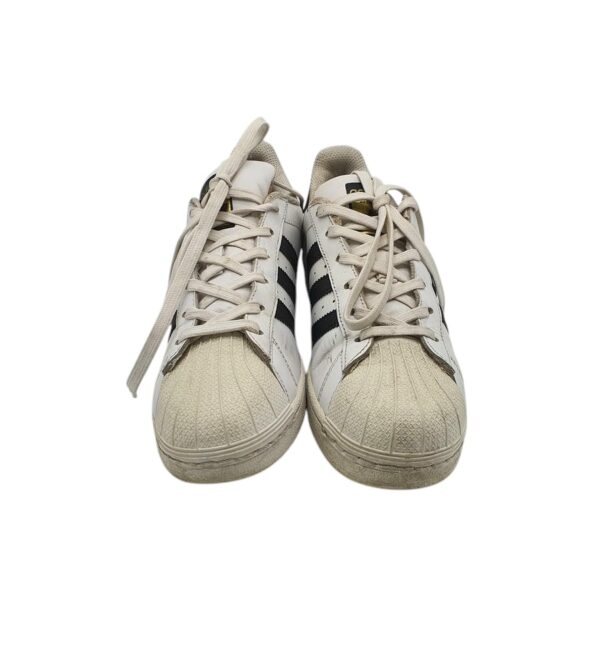 Adidasi dama Adidas 38, piele, imitatie de piele, alb - imagine 3