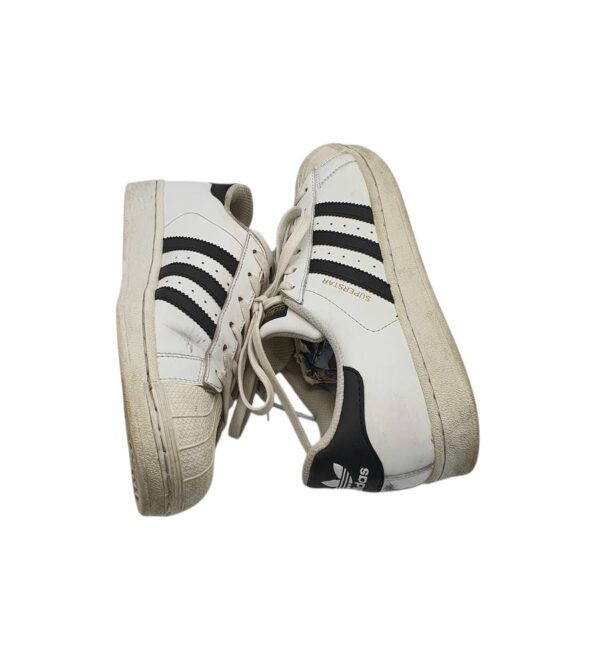 Adidasi dama Adidas 38, piele, imitatie de piele, alb - imagine 4