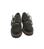 Pantofi dama Taxi 39, piele intoarsa, negru - imagine 3