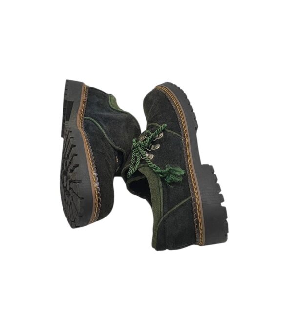 Pantofi dama Taxi 39, piele intoarsa, negru - imagine 4