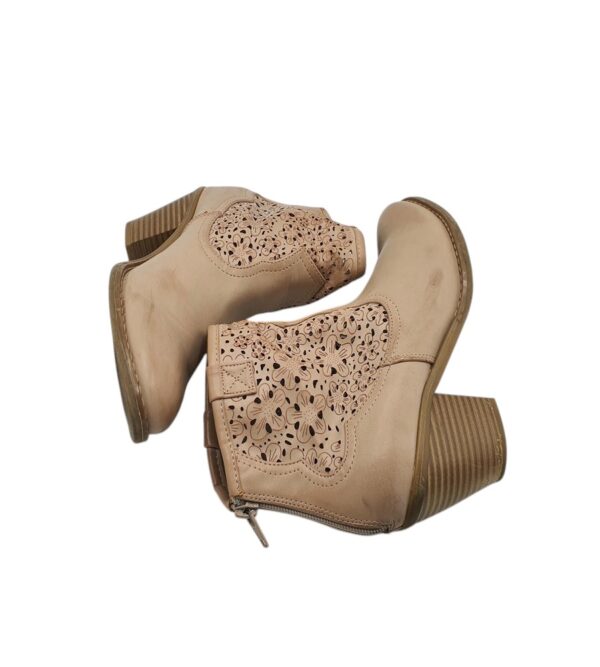 Botine dama Young Spirit 37, imitatie de piele, bej - imagine 4