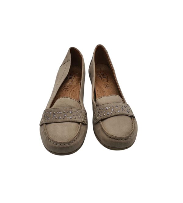 Pantofi dama Jana 40.5, piele, bej - imagine 3