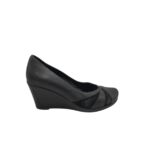 Pantofi dama M&S 38, piele, piele intoarsa, negru