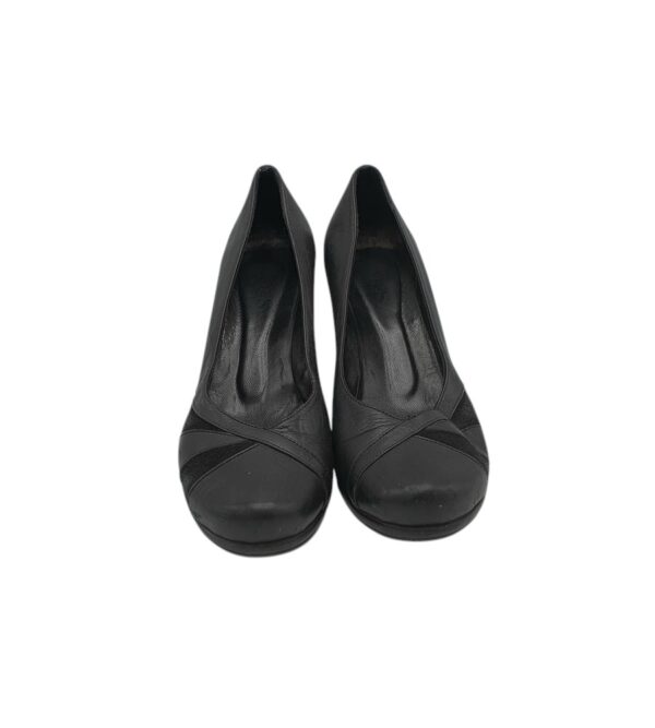 Pantofi dama M&S 38, piele, piele intoarsa, negru - imagine 3