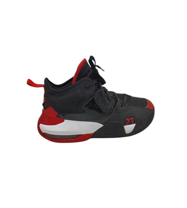 Adidasi barbati Jordan 42, piele, material textil, negru - imagine 1
