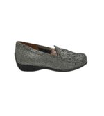 Mocasini dama Waldlaufer 42, piele, gri