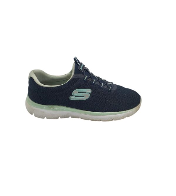 Adidasi dama Skechers 38, material textil, bleumarin - imagine 1