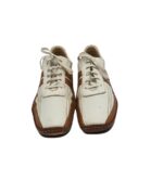 Mocasini Strauss 43, piele, maro alb - imagine 3
