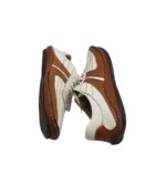 Mocasini Strauss 43, piele, maro alb - imagine 4