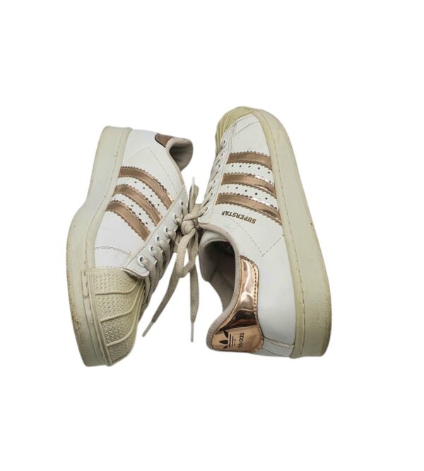 Adidasi dama 39,  imitatie de piele, alb - imagine 4