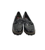 Mocasini barbati Inspired 43, imitatie de piele, negru - imagine 3
