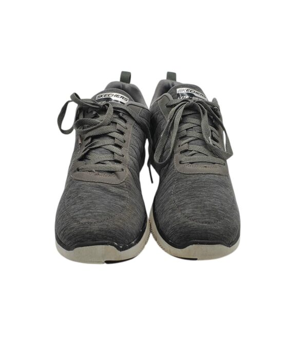 Adidasi barbati Skechers 43, material textil, gri - imagine 3