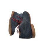Ghete barbati Roland Cartier 45, piele intoarsa, albastru - imagine 4