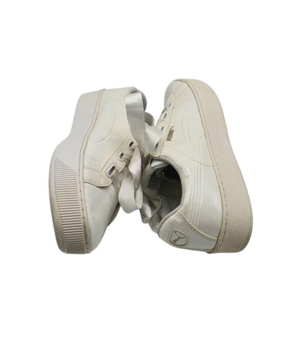 Adidasi dama Puma 41, imitatie de piele, alb - imagine 4