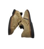 Pantofi dama Rieker 46, material textil, piele intoarsa, bej - imagine 4