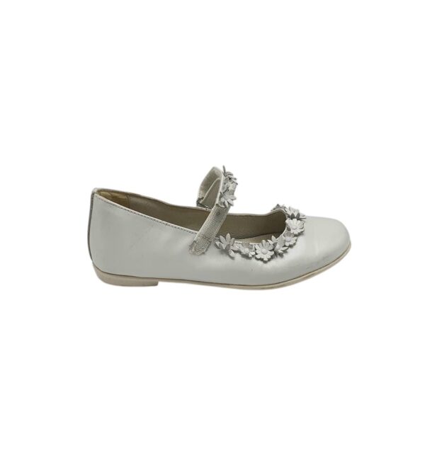 Balerini copii Primigi 35, imitatie de piele, alb - imagine 1