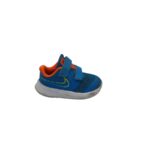 Adidasi copii Nike 23, imitatie de piele, material textil, albastru