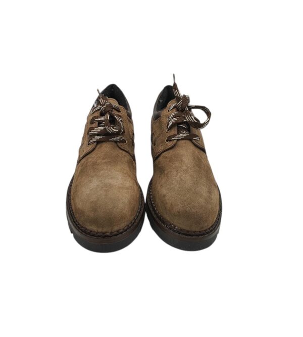 Pantofi barbati Company 42, piele intoarsa, maro - imagine 3