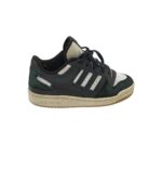 Adidasi dama Adidas 39, piele, piele intoarsa, negru alb