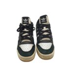 Adidasi dama Adidas 39, piele, piele intoarsa, negru alb - imagine 3