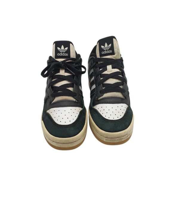 Adidasi dama Adidas 39, piele, piele intoarsa, negru alb - imagine 3