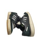 Adidasi dama Adidas 39, piele, piele intoarsa, negru alb - imagine 4
