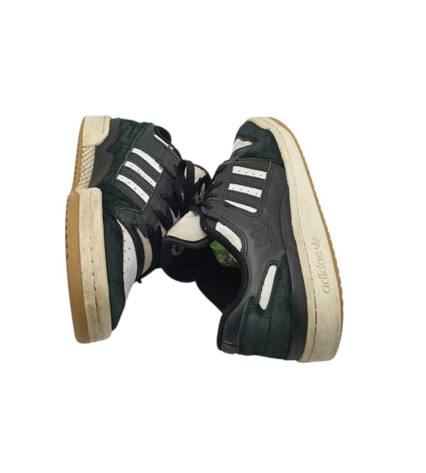 Adidasi dama Adidas 39, piele, piele intoarsa, negru alb - imagine 4