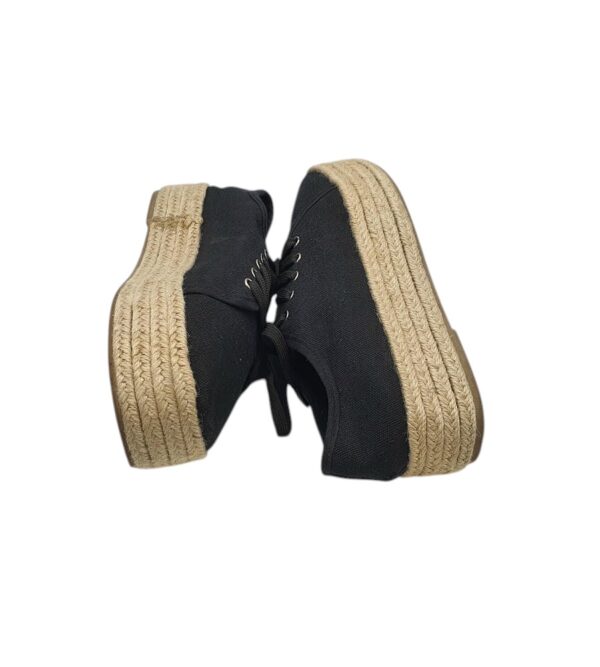 Espadrile dama Truffle 38, material textil, negru - imagine 4