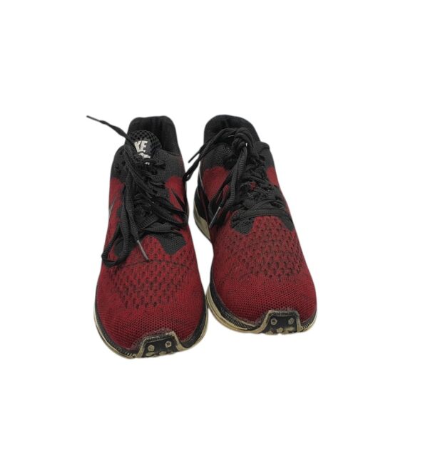 Adidasi dama 39, material textil, rosu negru - imagine 3