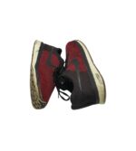 Adidasi dama 39, material textil, rosu negru - imagine 4